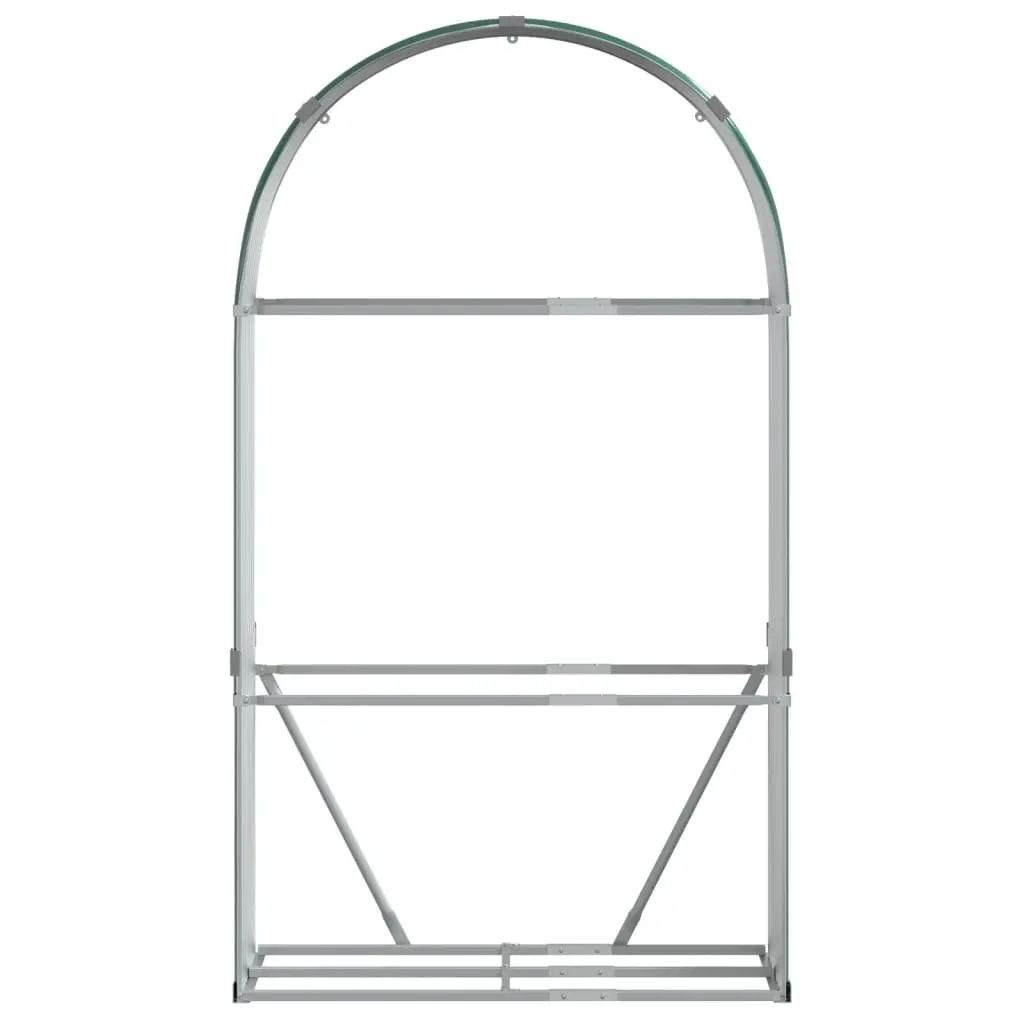 Log Holder Green Galvanised Steel Weather Resistant Large Size
