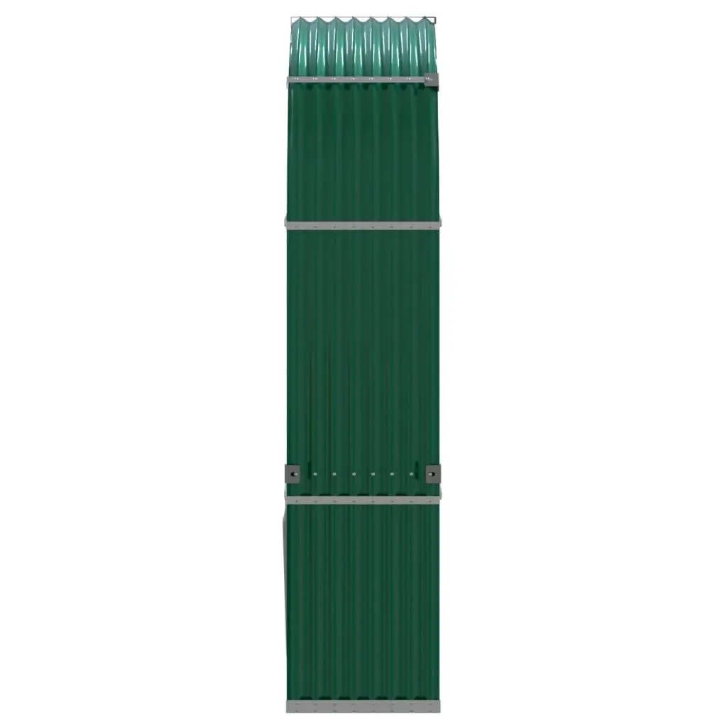 Log Holder Green Galvanised Steel Weather Resistant Large Size