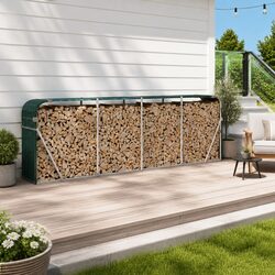 Green Log Holder for Firewood Storage