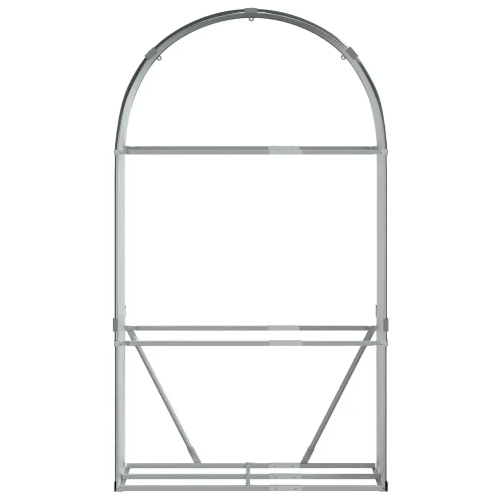 Log Holder Anthracite 120x45x210 cm Galvanised Steel Heavy-Duty Fireplace Wood Storage Rack