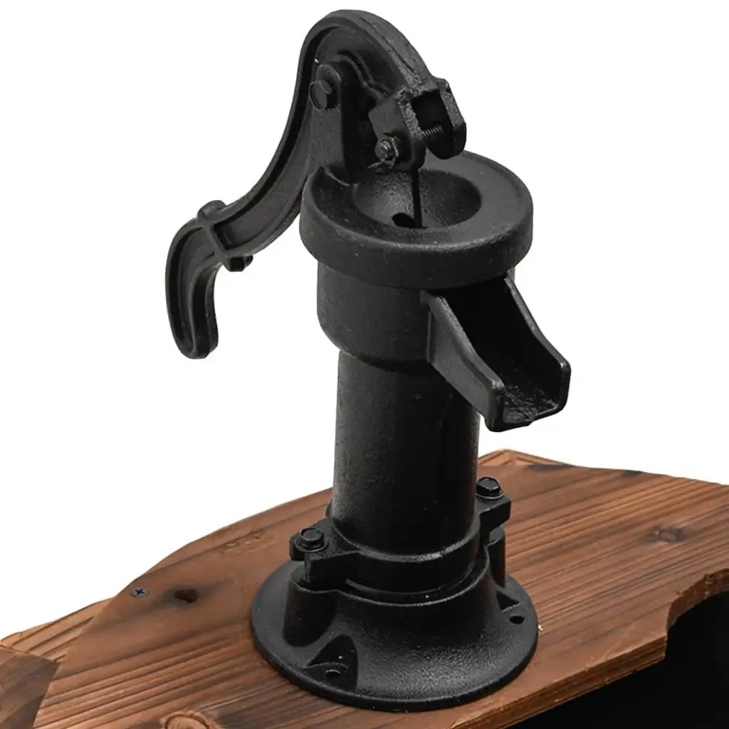 Water Fountain with Pump Garden Backyard Patio Decorative Wooden Cascade 57cm