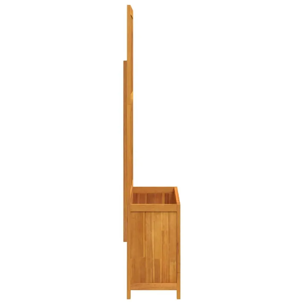 Wooden Planter Brown 100x32x165cm Integrated Trellis for Climbing Plants