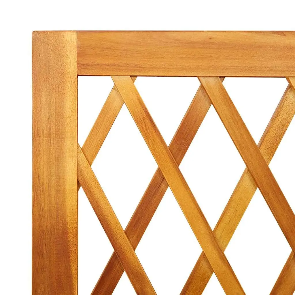 Wooden Planter Brown 100x32x165cm Integrated Trellis for Climbing Plants