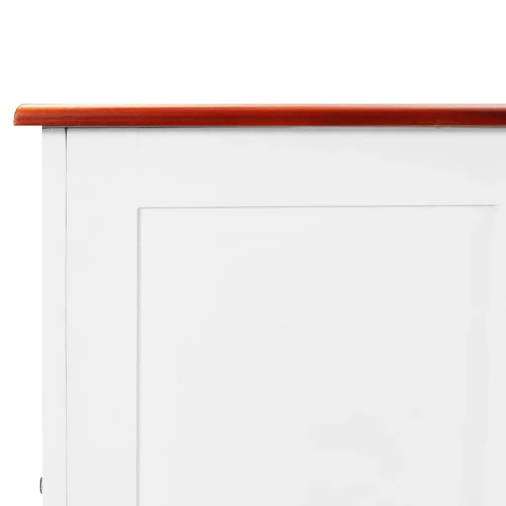 Storage Chest White Solid Wood Acacia Lift Lid Gas Mechanism