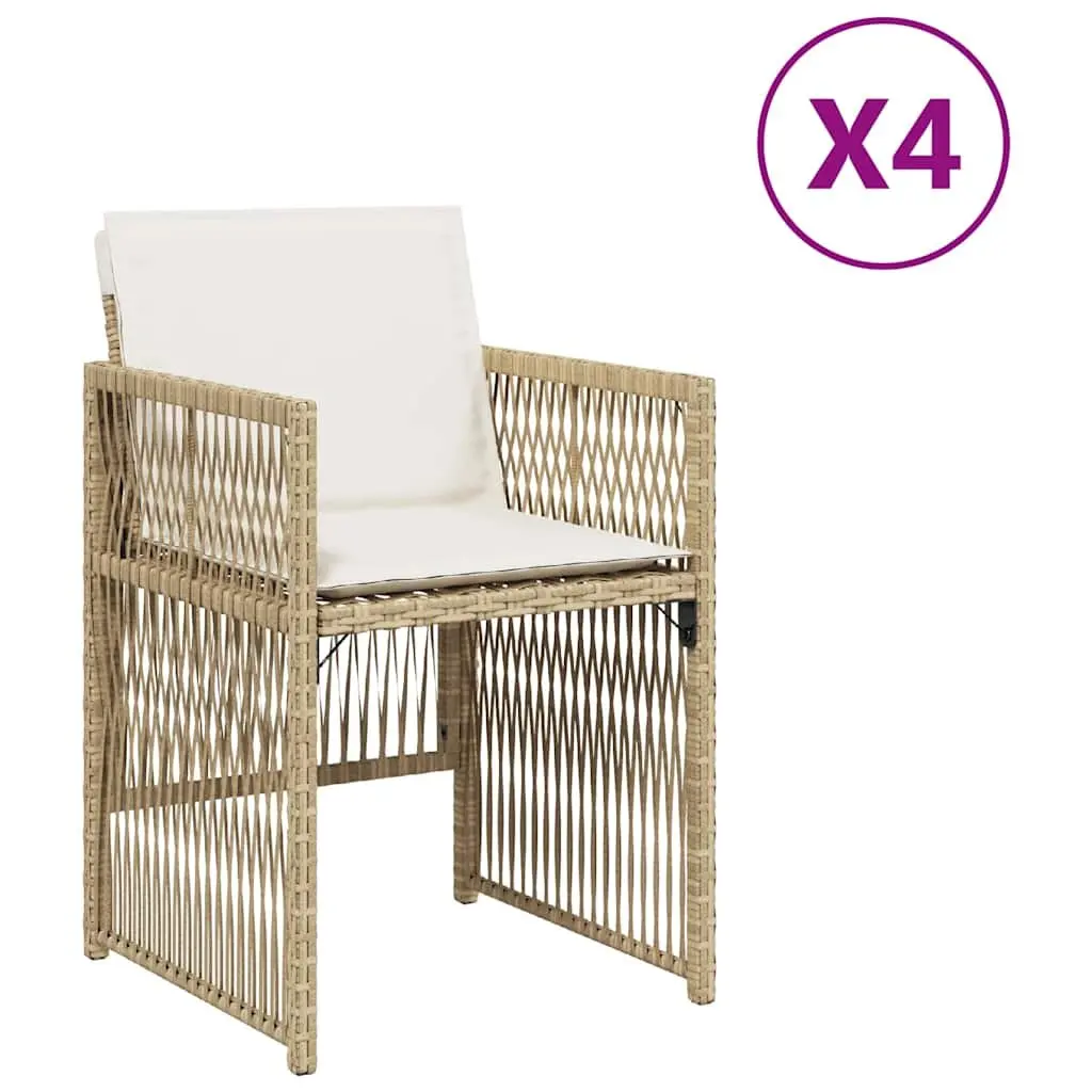 Garden Chair Set, 4 pcs