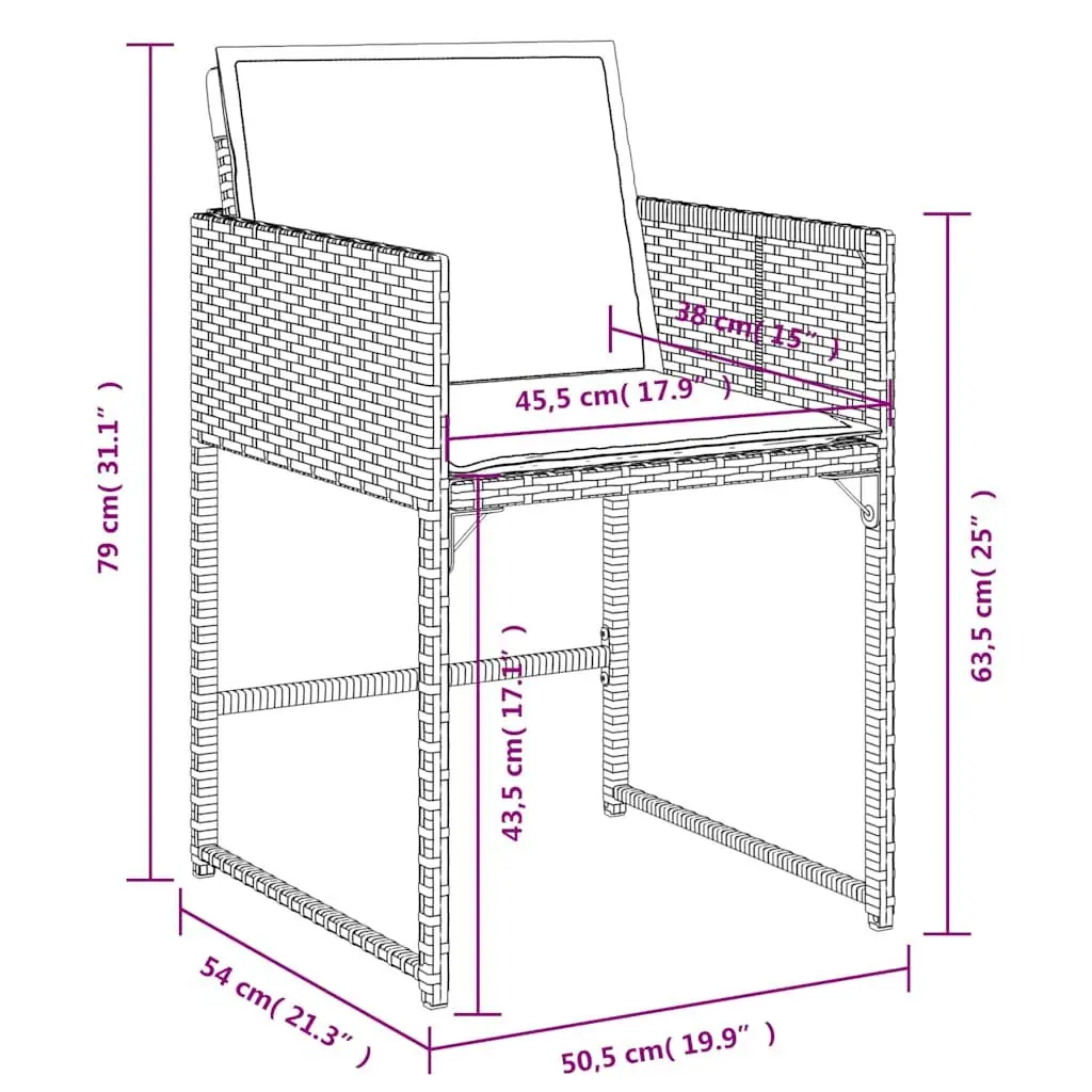 4-Piece Outdoor Chair Set