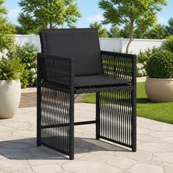 Compact and Sturdy Garden Chairs Set of 4
