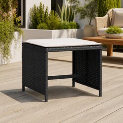 Black Outdoor Garden Stools