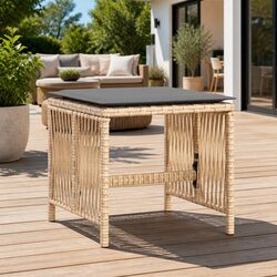 Garden Stool Set of 4 with Cushions