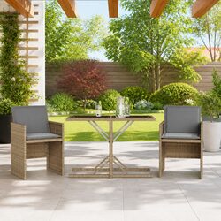 Beige Bistro Set for Outdoor Spaces