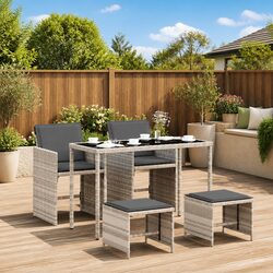 Compact and Stylish 5 Piece Garden Dining Set
