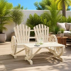Compact and Elegant Outdoor Lounge Set - 1 Chair & Table