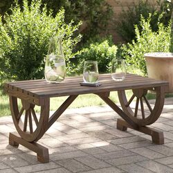 Compact and Durable Garden Coffee Table