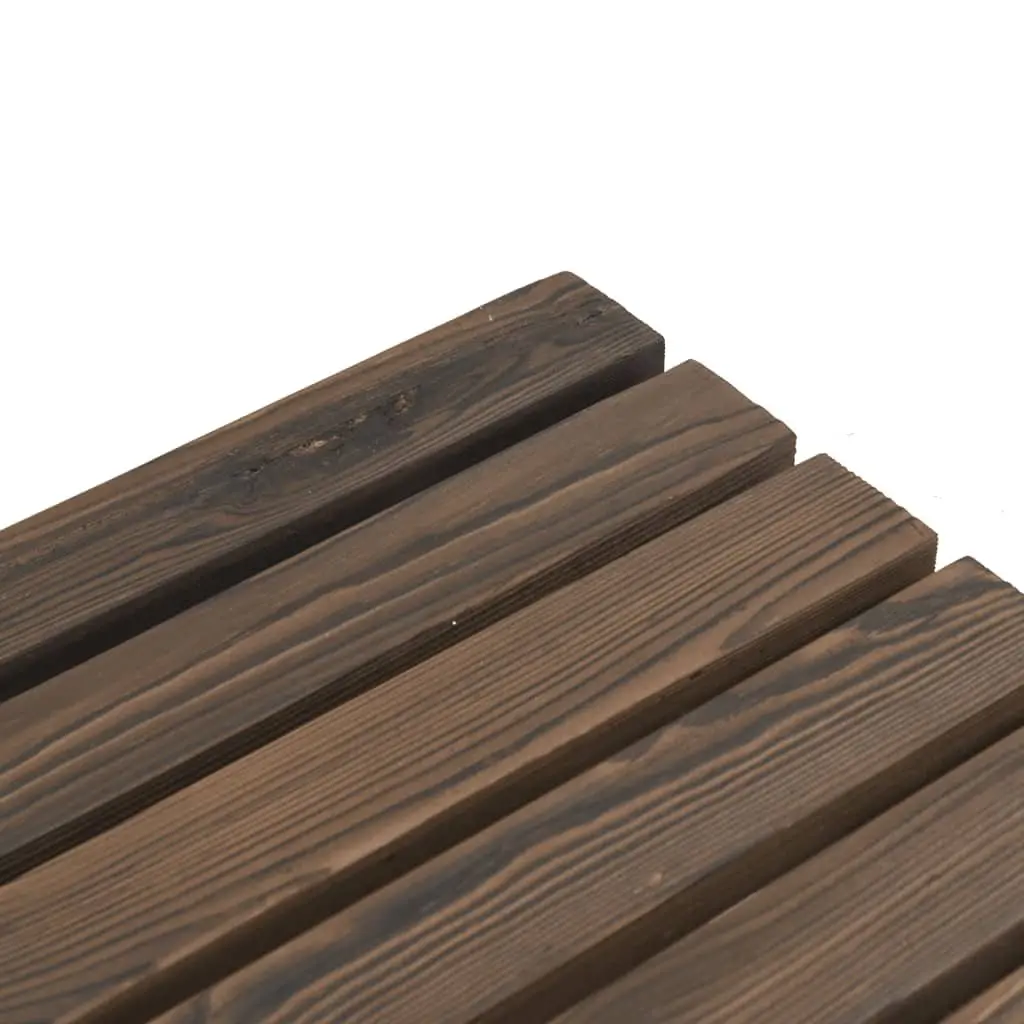 Garden Table 115x55x65 cm Outdoor Dining Furniture Patio Solid Wood Fir Brown