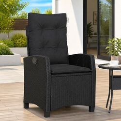 Outdoor Reclining Chair with Cushions for Relaxation
