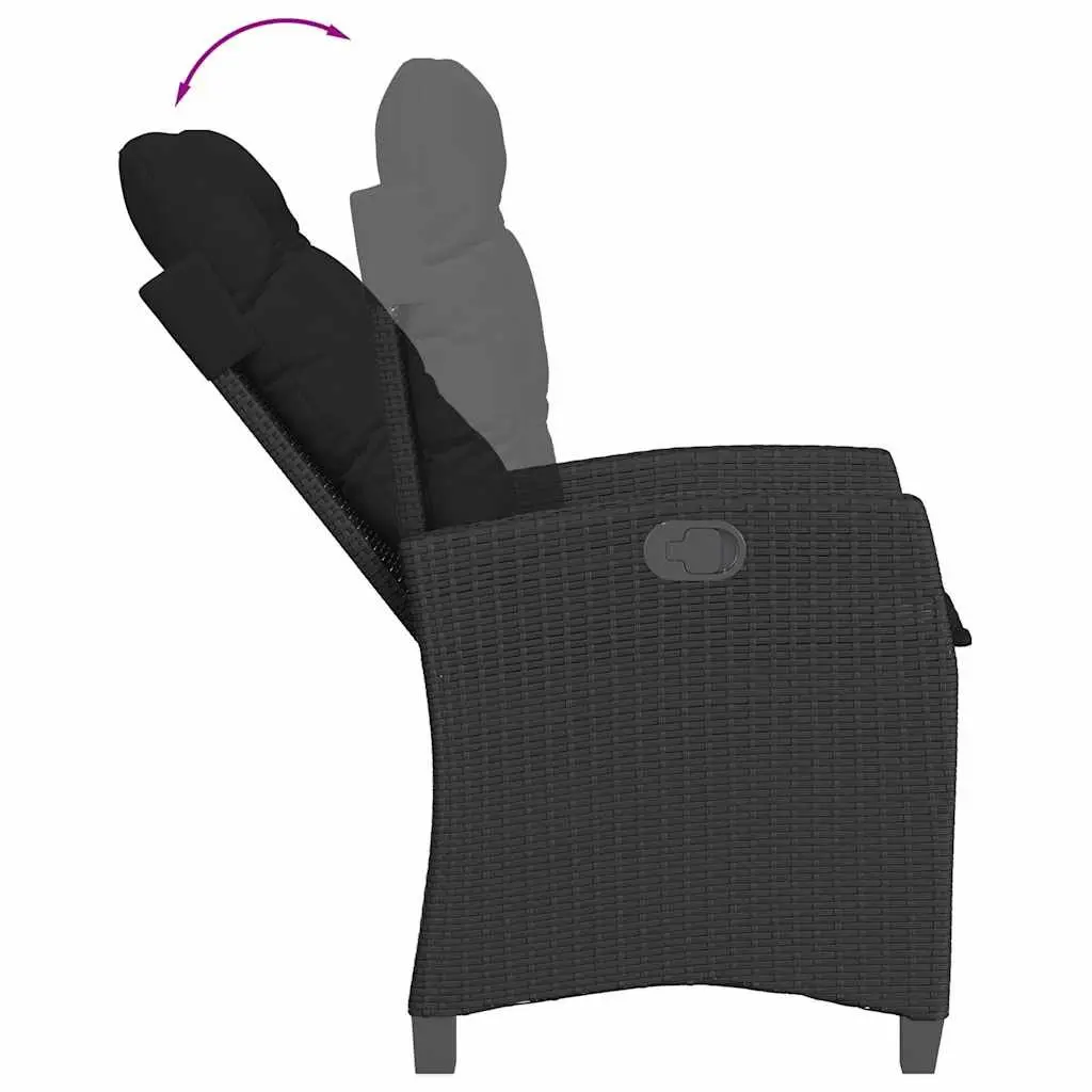Outdoor Reclining Chair with Cushions for Relaxation