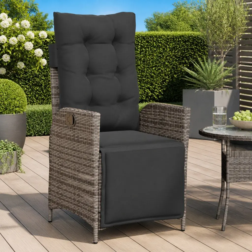 Grey Outdoor Reclining Chair