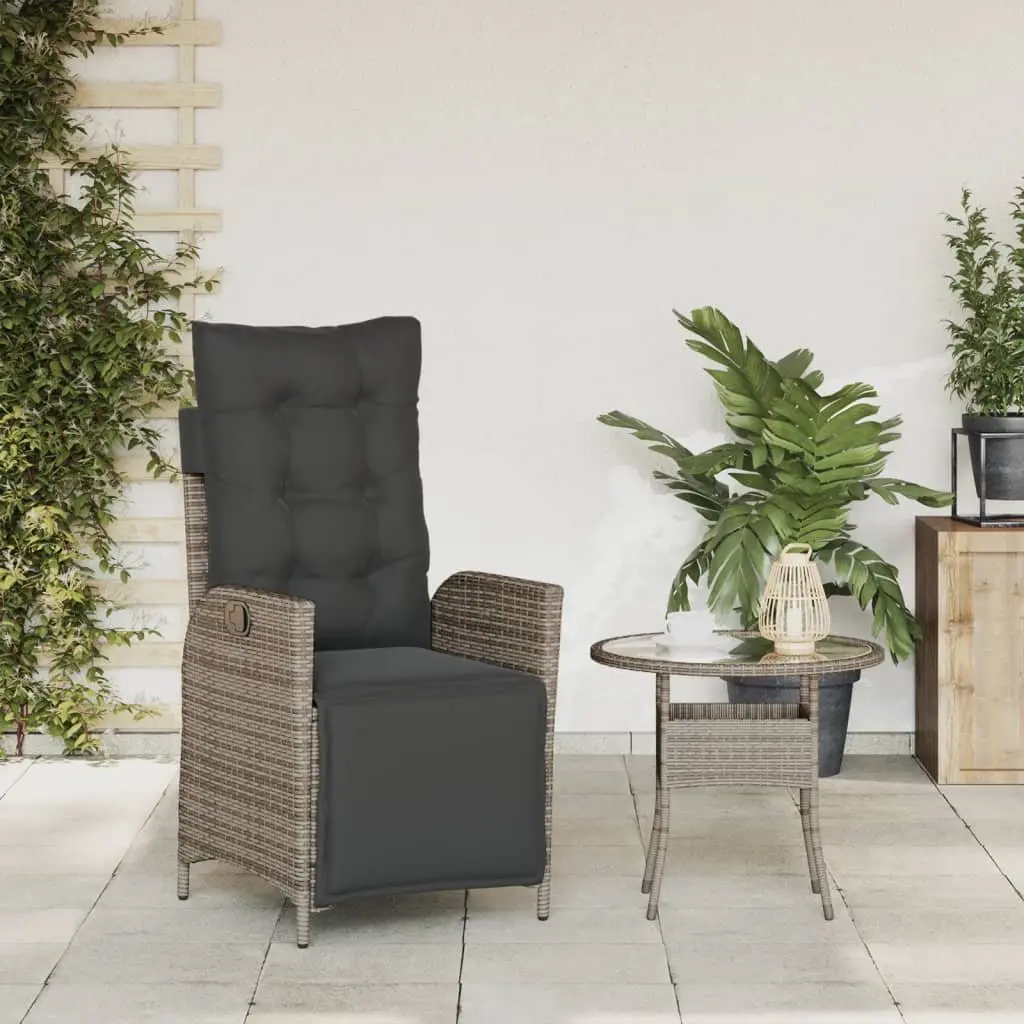 Grey Outdoor Reclining Chair