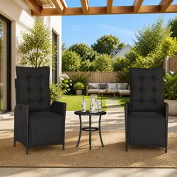 Reclining Garden Chairs: Set of 2 for Easy Outdoor Relaxation