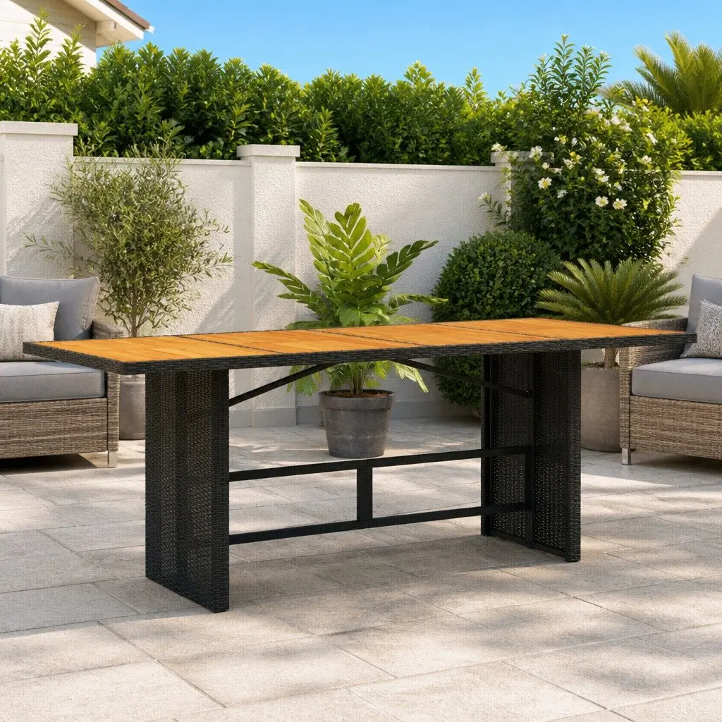 Garden Dining Table with Sturdy Build