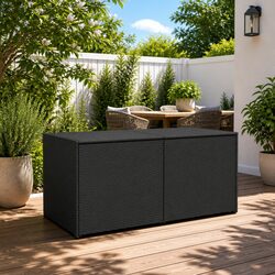 283L Black Outdoor Storage Box - Efficient and Durable