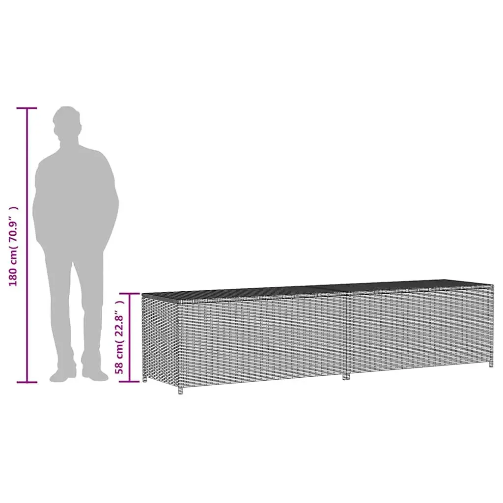 Garden Storage Box 469L with Gas Spring Lid