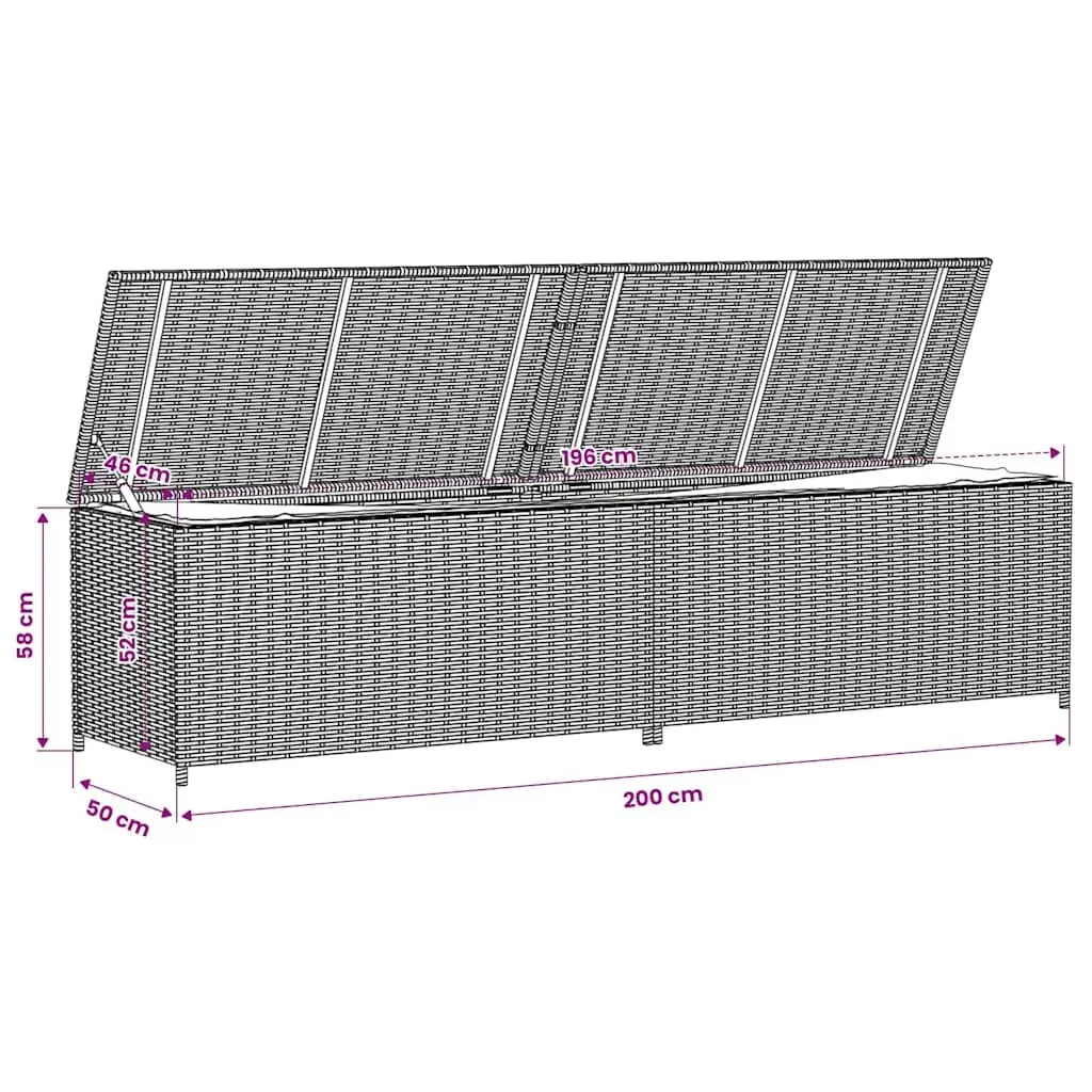 Garden Storage Box 469L with Gas Spring Lid