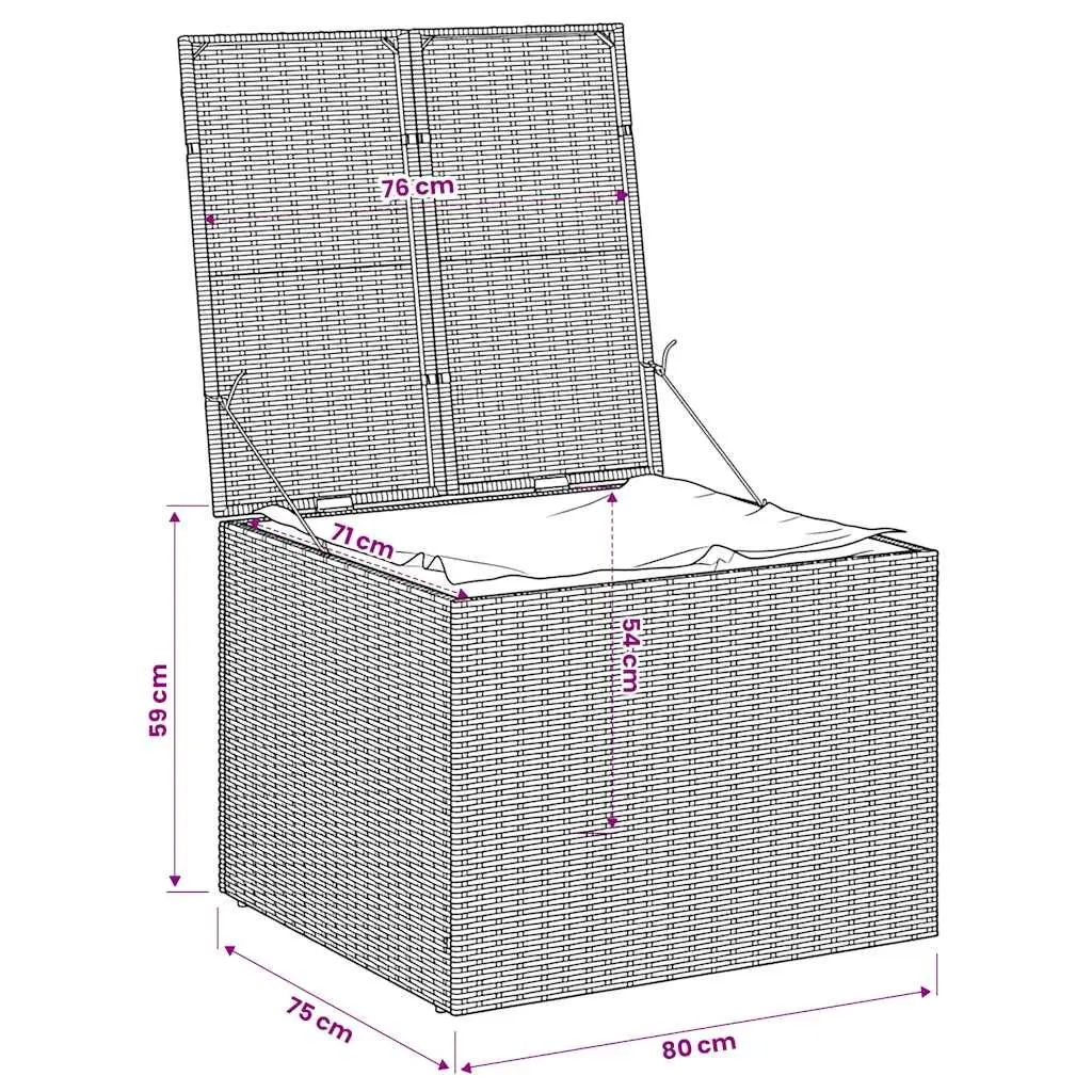 Grey Garden Storage Box 291L