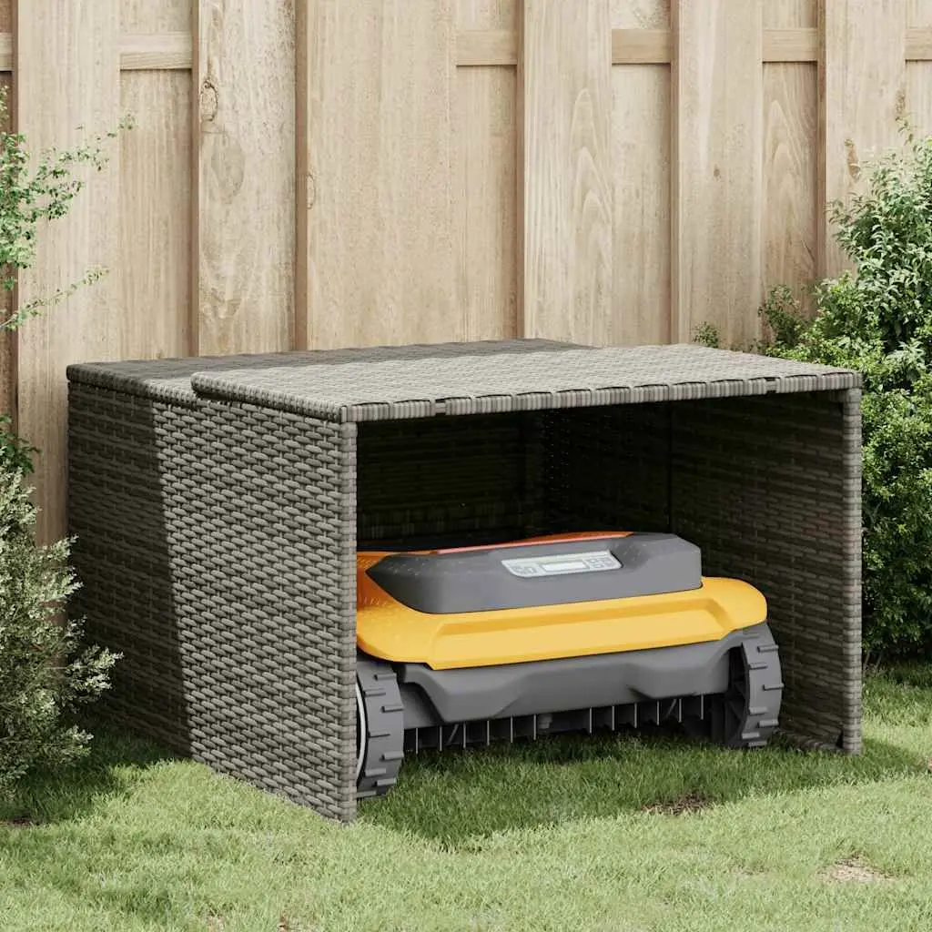 Robot Mower Garage Grey Weather Protection Outdoor Shelter