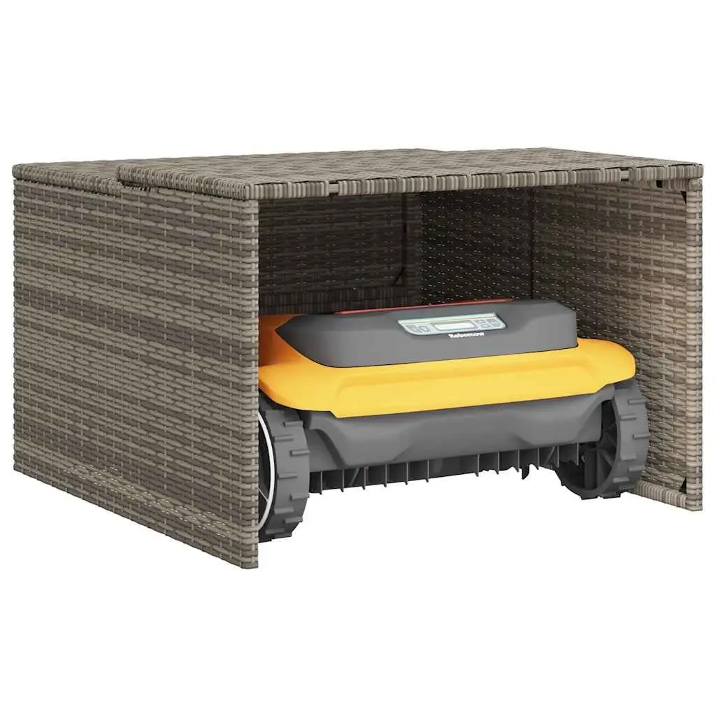 Robot Mower Garage Grey Weather Protection Outdoor Shelter
