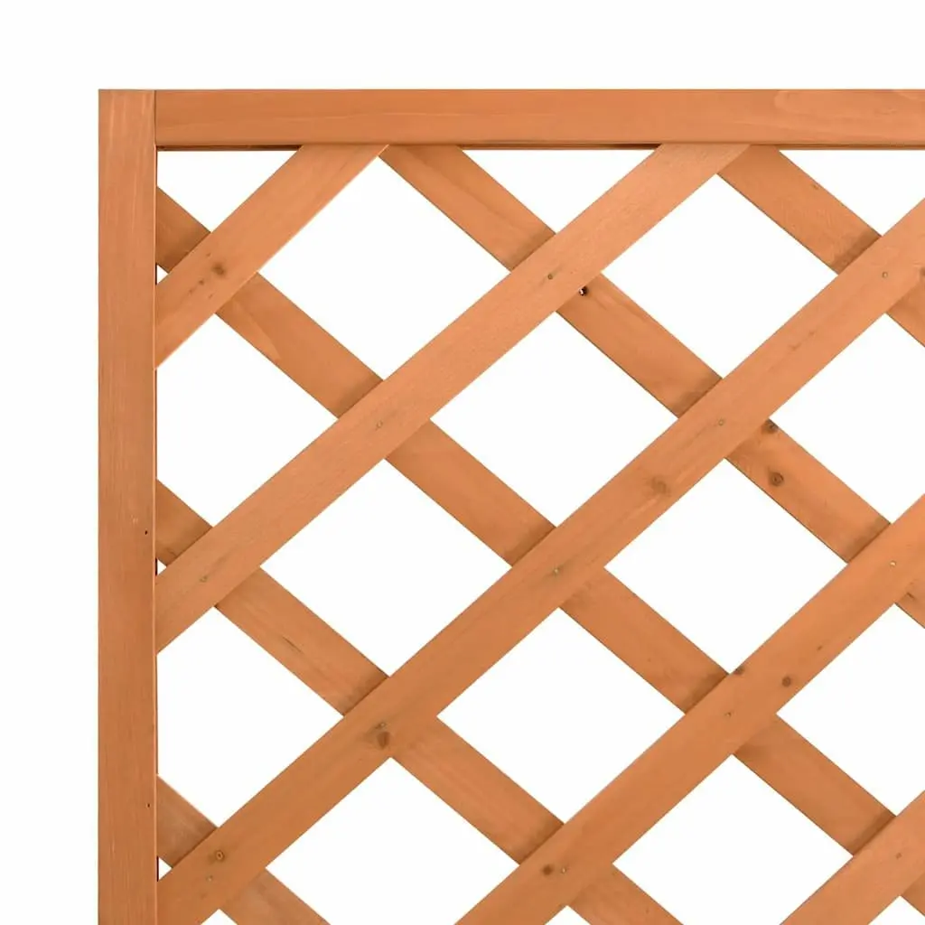 Wooden Planter Brown 90x35x180cm Integrated Trellis Garden Climbing Plant Support