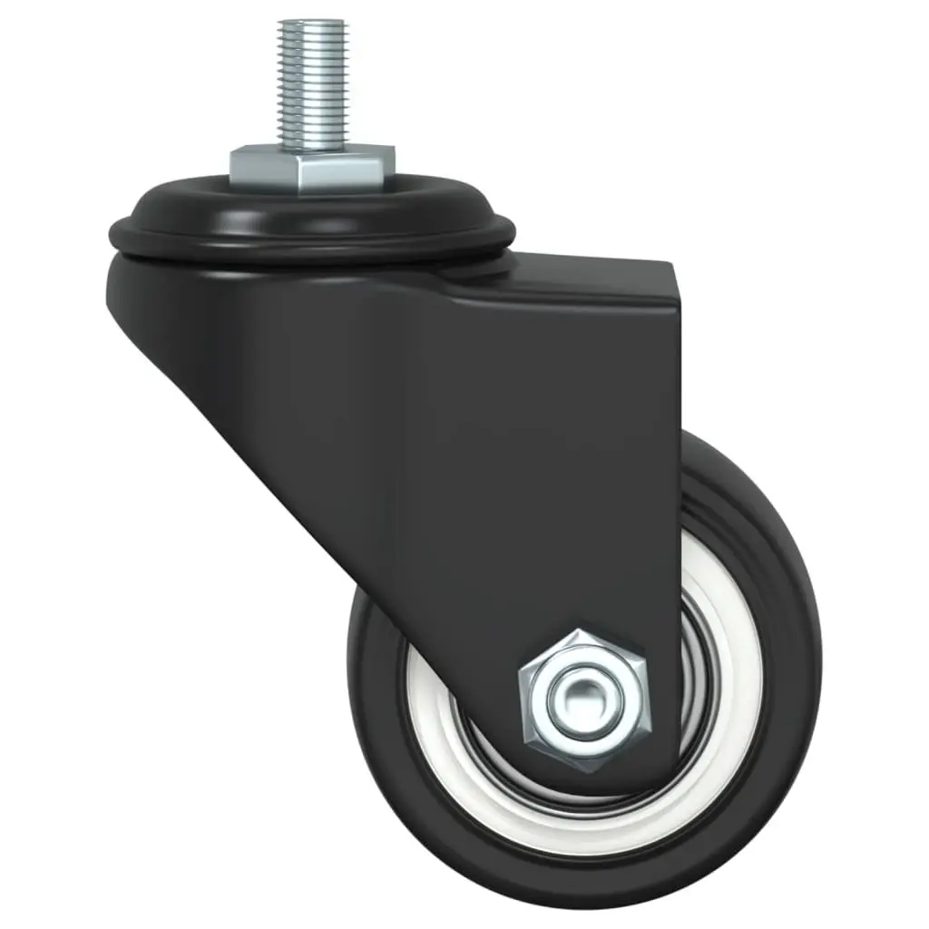 Caster Wheels Black 35mm Iron Heavy Duty Planter Furniture Castor Set