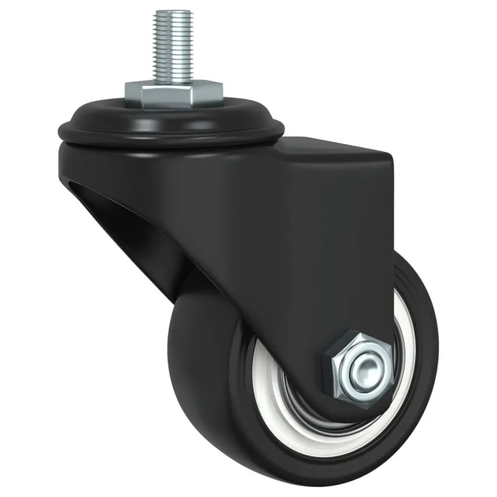 Caster Wheels Black 35mm Iron Heavy Duty Planter Furniture Castor Set