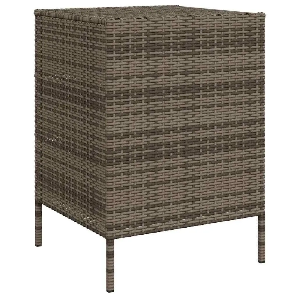 Grey Garden Storage Cabinet with 3 Drawers