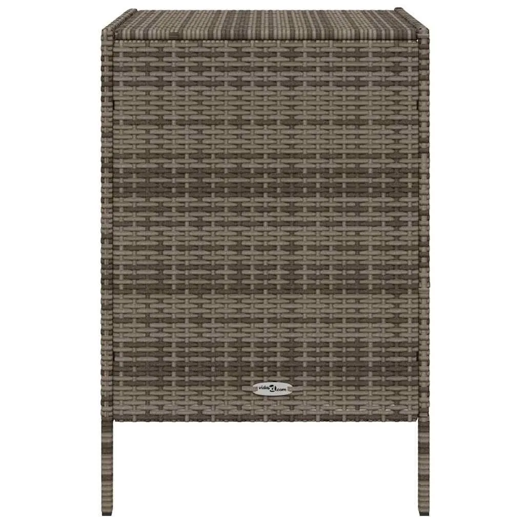 Grey Garden Storage Cabinet with 3 Drawers
