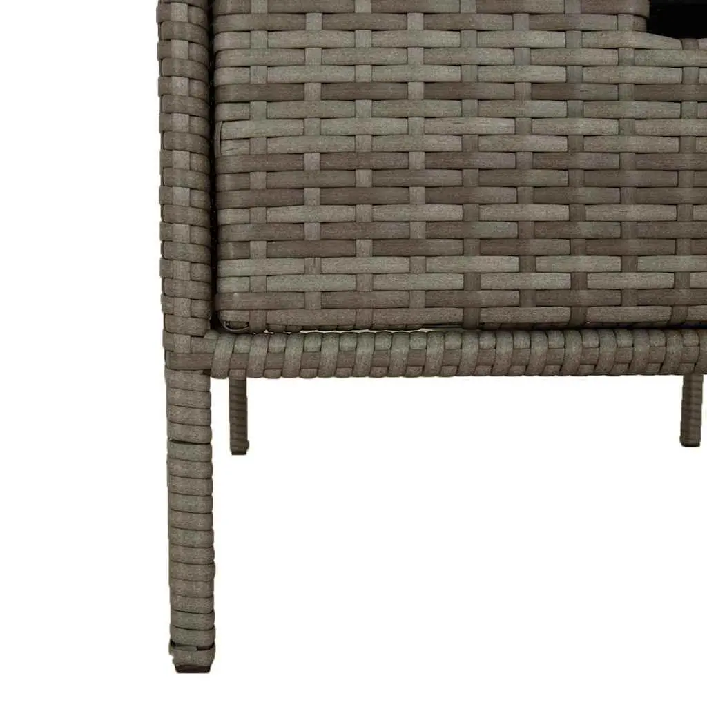 Grey Garden Storage Cabinet with 3 Drawers