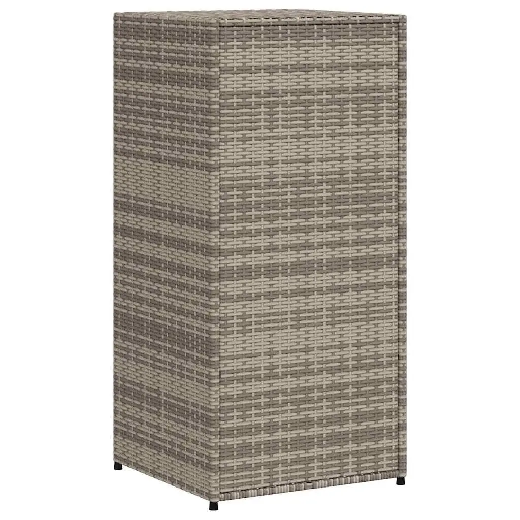 Garden Storage Cabinet Outdoor Grey PE Rattan Poly Storage Box Furniture