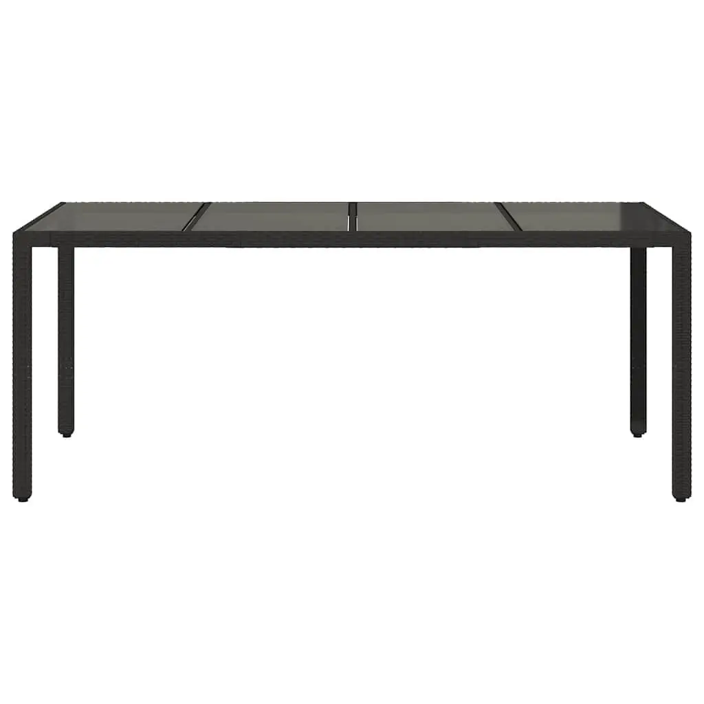 Garden Table with Strong Glass Top