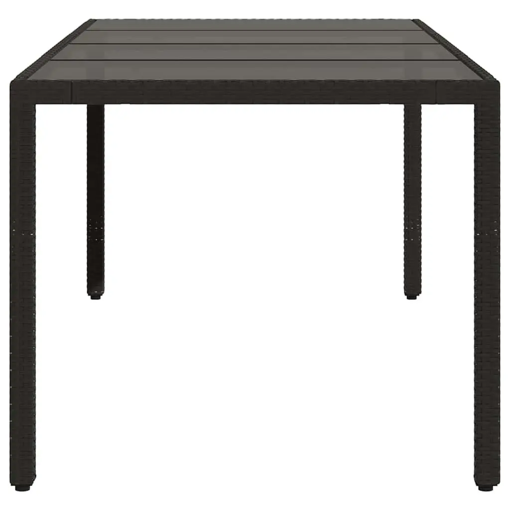 Garden Table with Strong Glass Top