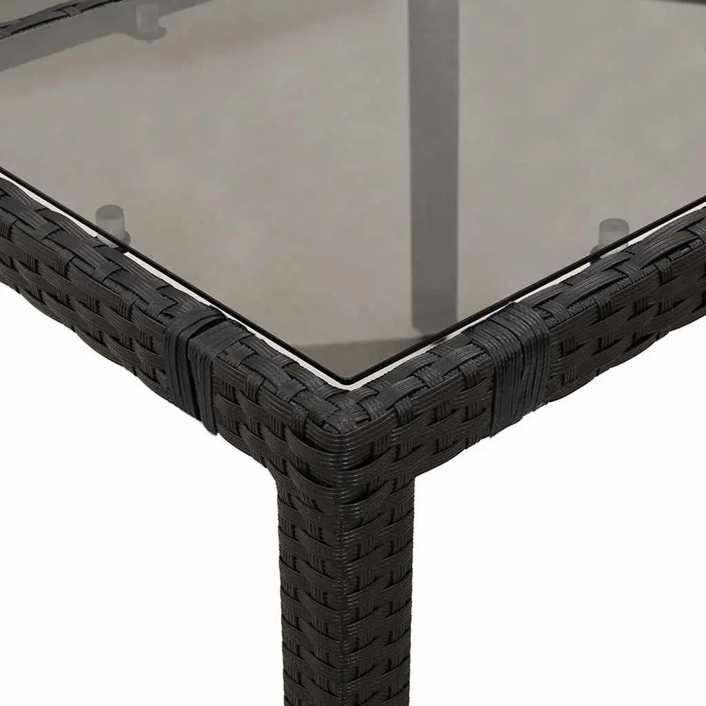 Garden Table with Strong Glass Top