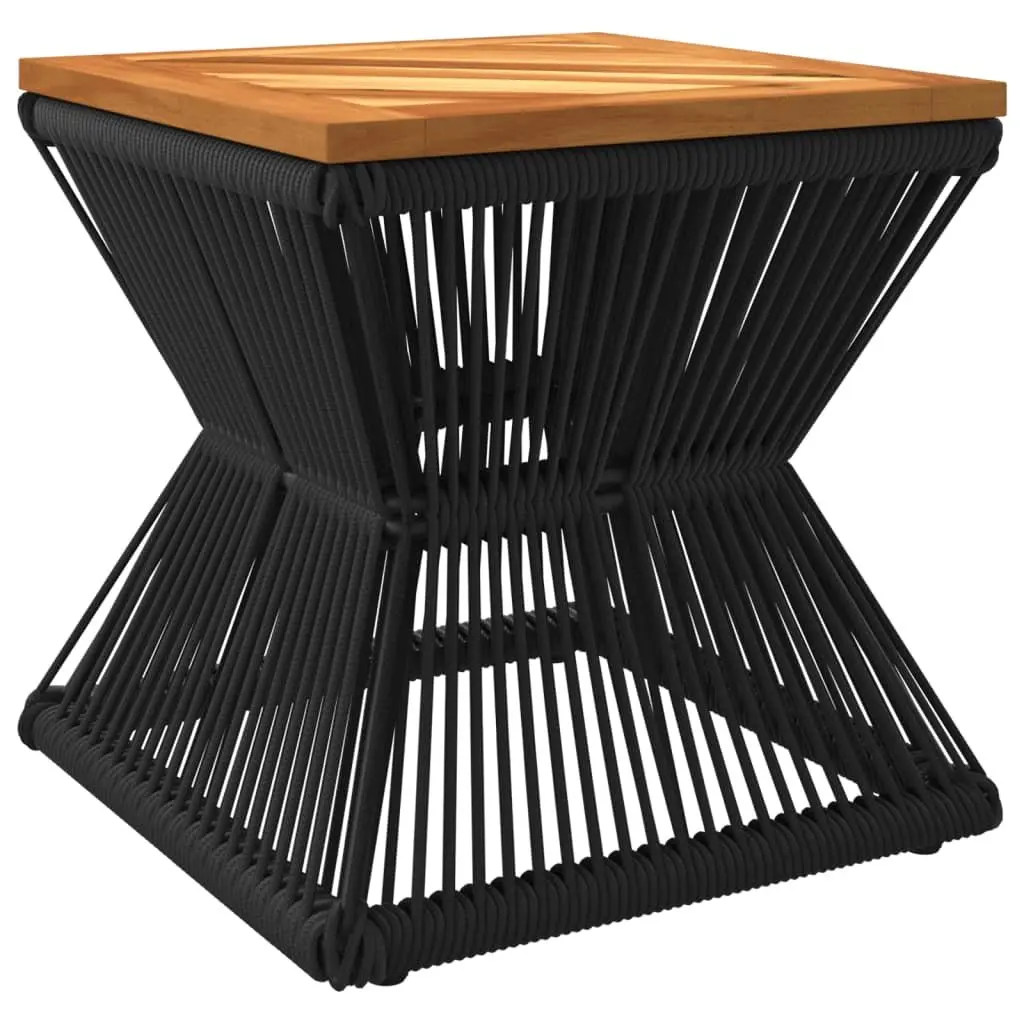 Brown Coffee Table with Solid Acacia Wood and Steel Base