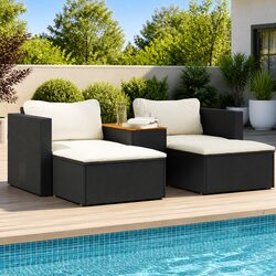5 Piece Outdoor Garden Sofa Set with Cushions