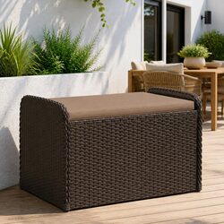 Outdoor Storage Bench with Cushioned Comfort