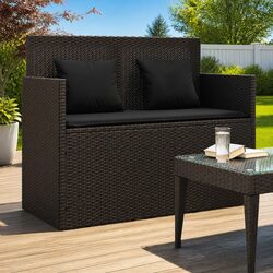 Garden Bench Offering Comfort and Storage