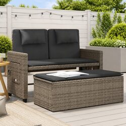 Reclining Garden Loveseat Sofa Bed for Outdoor Comfort
