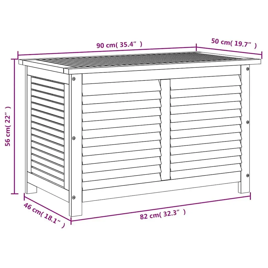 Garden Storage Box 90x50x56cm