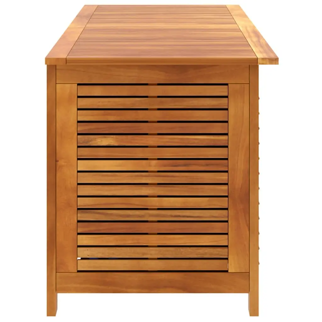 Garden Storage Box Solid Wood Acacia Outdoor Furniture 150x50x56cm Brown