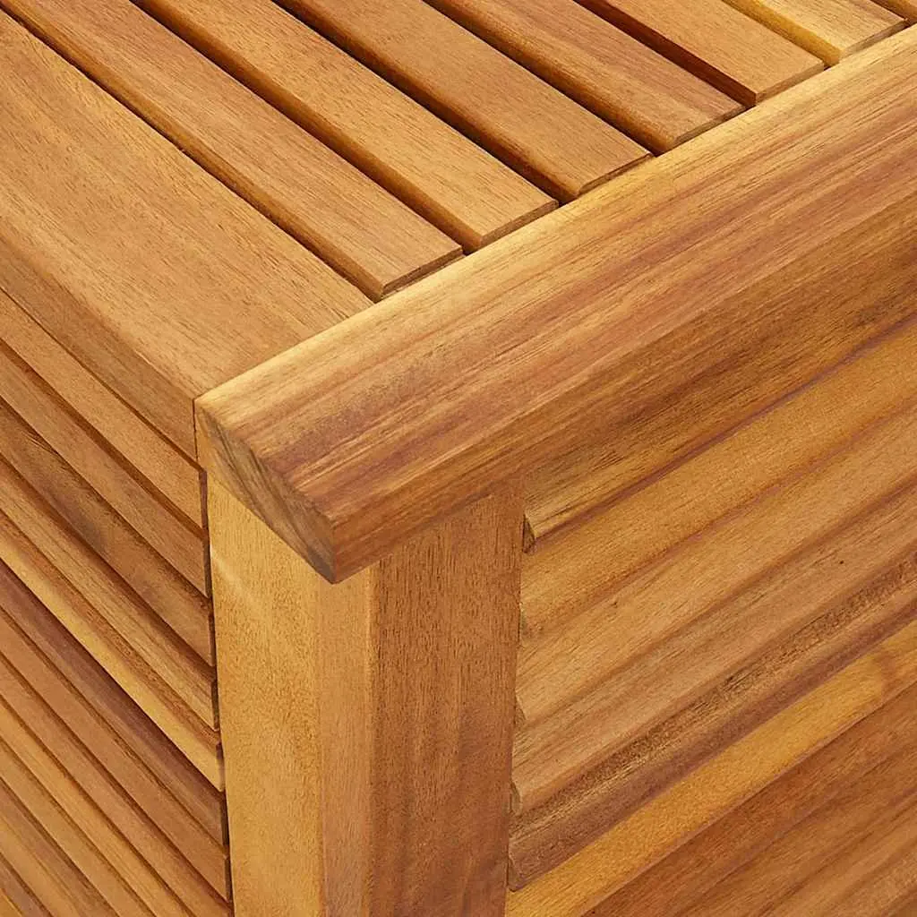 Garden Storage Box Solid Wood Acacia Outdoor Furniture 150x50x56cm Brown