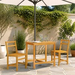 3 Piece Balcony Set in Solid Acacia Wood