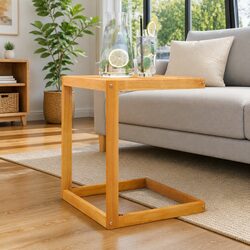 Concise Design: C Table in Solid Acacia Wood